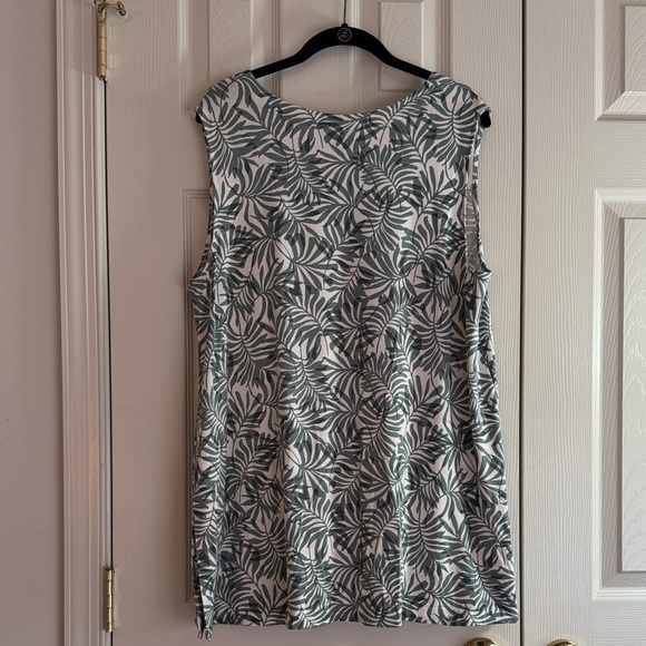 J.Jill Wearever Collection Sleeveless Top – Palm Leaf Print | XL | NWT - Picture 2 of 7